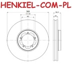 Tarcze hamulcowe wentylowane MIKODA 0761 + KLOCKI QUARO QP6685 - FORD TRANSIT V363 (FAD, FBD, FCD, FDD, FED, FFD) sys. BOSCH - OŚ PRZEDNIA