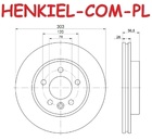 Tarcze hamulcowe wentylowane MIKODA 4229 + KLOCKI FERODO FVR1928 - VW AMAROK - OŚ PRZEDNIA