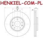 Tarcze hamulcowe wentylowane MIKODA 1761+ KLOCKI QUARO QP5929C ceramiczne - RENAULT LAGUNA III LATITUDE MEGANE III SCENIC III GRAND SCENIC III - OŚ PRZEDNIA