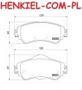 Klocki hamulcowe QUARO QP9562C ceramiczne - CITROËN C4 II (B7) DS4 (NX_) - OŚ PRZEDNIA