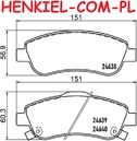 Tarcze hamulcowe wentylowane MIKODA 0836 + KLOCKI MIKODA 70836 - HONDA CR-V III CR-V IV - OŚ PRZEDNIA