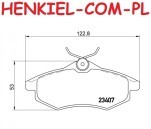 Klocki hamulcowe TEXTAR 2340702 - CITROEN C2 (JM_) C2 ENTERPRISE (JG_)  C3 I (FC_, FN_) C3 II (SC_)  - OŚ PRZEDNIA