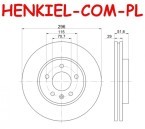 Tarcze hamulcowe wentylowane MIKODA 1641 + KLOCKI MIKODA 71641- OPEL ANTARA (L07) CHEVROLET CAPTIVA (C100,C140) - OŚ PRZEDNIA