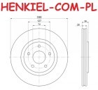 Tarcze hamulcowe wentylowane MIKODA 2539 + KLOCKI QUARO QP9505C ceramiczne - CHRYSLER GRAND VOYAGER V (RT) PACIFICA 16r- DODGE JOURNEY FIAT FREEMONT (345_) LANCIA VOYAGER MPV (404_) VW ROUTAN - OŚ PRZEDNIA