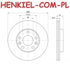 Tarcza hamulcowa wentylowana MIKODA 1763 - DACIA DUSTER - OŚ PRZEDNIA