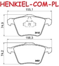 Tarcze hamulcowe wentylowane MIKODA 2445 + KLOCKI MIKODA 70751 - VOLVO S80 II (124) V70 III (135) S60 II (134) XC70 II (136) V60 (155, 157) - OŚ PRZEDNIA