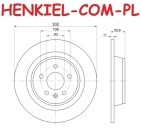 Tarcze hamulcowe pełne MIKODA 0758 + KLOCKI QUARO QP4990C ceramiczne - FORD S-MAX (CJ, WA6) GALAXY III (CK) - OŚ TYLNA