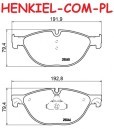 Klocki hamulcowe BOSCH 0986494429  - BMW 5 (F10, F11, F07) 6 (F06, F12, F13) 7 (F01, F02, F03, F04) - OŚ PRZEDNIA