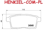 Tarcze hamulcowe wentylowane MIKODA 1351 GT malowane, nacinane, wiercone, kolor: czarny + BREMBO P49041 - MAZDA CX-7 (ER) - OŚ TYLNA