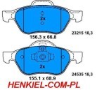 KLOCKI TEXTAR 2453501 - przód RENAULT LAGUNA II III TWINGO WIND