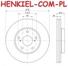 Tarcze hamulcowe wentylowane MIKODA 2241 + KLOCKI MIKODA 72241 - TOYOTA AURIS (_E15_) COROLLA Sedan (_E15_) - OŚ PRZEDNIA