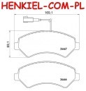 Klocki hamulcowe BREMBO P61118 - FIAT DUCATO CITROEN JUMPER PEUGEOT BOXER - OŚ PRZEDNIA 