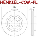 Tarcza hamulcowa wentylowana MIKODA 0944 - MITSUBISHI PAJERO IV (V8_W, V9_W) PAJERO IV Van (V9_, V8_, V8_V) - OŚ PRZEDNIA