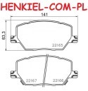 Klocki hamulcowe BREMBO P23164 - FIAT 500X (334_) JEEP RENEGADE Closed Off-Road Vehicle (BU) - OŚ PRZEDNIA