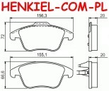 Klocki hamulcowe QUARO QP3115C ceramiczne - FORD GALAXY (WA6) MONDEO IV (MK4) S-MAX (WA6) LAND ROVER FREELANDER 2 RANGE ROVER EVOQUE (LV_) VOLVO S60 II S80 II V60 V70 III XC70 II - OŚ PRZEDNIA