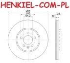 Tarcza hamulcowa wentylowane MIKODA 1812 - ROVER 75 (RJ) - OŚ PRZEDNIA