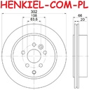 Tarcze hamulcowe wentylowane MIKODA 2617 + KLOCKI MIKODA 70745 - LAND ROVER FREELANDER 2 (L359) - OŚ TYLNA