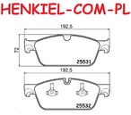 Klocki hamulcowe MIKODA 71950 - MERCEDES KLASA M (W166) KLASA GL (X166) GLE (W166) GLE Coupe (C292) GLS (X166) - OŚ PRZEDNIA