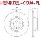 Tarcza hamulcowa wentylowana MIKODA 0485 - BMW 2 (F22,F23, F87) 3 (F30, F31, F34, F35, F80) 4 (F32, F33, F36, F82, F83) - OŚ PRZEDNIA