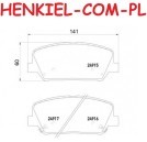 Klocki hamulcowe BOSCH 0986494691 - HYUNDAI i30 (GD) i30 Kombi (GD) i30 Coupe VELOSTER (FS) KIA CEED (JD) CEED Sportswagon (JD) PRO CEED (JD) OPTIMA I (FSGDS6B) - OŚ PRZEDNIA