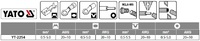 SZCZYPCE WIELOFUNKCYJNE 6w1 DO CIĘCIA PRZEWÓDÓW ZACISKANIA KONEKTORÓW ŚCIĄGACZ IZOLACJI 250mm YATO YT-2254