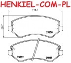 Klocki hamulcowe TEXTAR 2363801 - JEEP CHEROKEE (KJ) LIBERTY CHRYSLER VOYAGER DODGE CARAVAN - OŚ PRZEDNIA