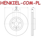 Tarcze hamulcowe wentylowane MIKODA 2446 + KLOCKI MIKODA 724471 - VOLVO XC60 I (156) - OŚ PRZEDNIA