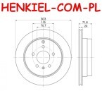 Tarcze hamulcowe wentylowane MIKODA 1642 + KLOCKI QUARO QP7567C ceramiczne - OPEL ANTARA (L07) CHEVROLET CAPTIVA (C100,C140) - OŚ TYLNA