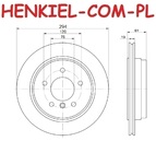 Tarcze hamulcowe wentylowane MIKODA 0494 + KLOCKI FERODO FDB1301 - BMW 3 (E46) 3 Touring (E46) - OŚ TYLNA