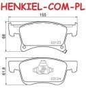 Tarcze hamulcowe wentylowane MIKODA 0353 + KLOCKI BREMBO P59083 - OPEL ADAM CORSA E CORSA E Van - OŚ PRZEDNIA