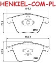 Klocki hamulcowe QUARO QP3552C ceramiczne - FORD FOCUS II (DA_,HCP) MAZDA 3 (BK) ) SAAB 9-3 (YS3F) 9-3X VOLVO C30 (533) C70 II Kabriolet (542) S40 II (544) V40 Hatchback (525, 526) V50 (545) - OŚ PRZEDNIA