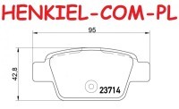 Klocki hamulcowe BREMBO P23080 - ALFA ROMEO MITO (955_) FIAT BRAVO II (198_) MULTIPLA (186_) STILO (192_) STILO Multi Wagon LANCIA DELTA III (844_) - OŚ TYLNA