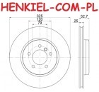 Tarcze hamulcowe wentylowane MIKODA 0448 + KLOCKI MIKODA 70431 - BMW 3 (E46) Z4 (E88, E86) - OŚ PRZEDNIA