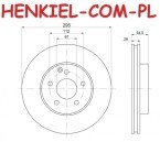 Tarcze hamulcowe wentylowane MIKODA 1440 + KLOCKI MIKODA 71440 - MERCEDES KLASA E (W211) KLASA E T-Model (S211) - OŚ PRZEDNIA
