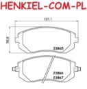 Klocki hamulcowe ATE  13.0460-5787.2 - SUBARU FORESTER (SG_) FORESTER (SH_) FORESTER (SJ_) IMPREZA Sedan (GD) IMPREZA Kombi (GG)  IMPREZA Hatchback (GR, GH, G3)  IMPREZA Sedan (GE, GV) IMPREZA Hatchback (GP_) LEGACY IV (BL) LEGACY IV Kombi (BP) LEGACY V Kombi (BR) LEGACY V Kombi (BR) OUTBACK (BE, BH) OUTBACK (BL, BP) OUTBACK (BR) XV (_GP_) - OŚ PRZEDNIA