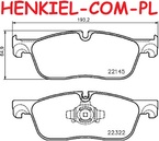 Klocki hamulcowe MIKODA 72612 - JAGUAR F-PACE (X761) XE (X760) XF II (X260) XF SPORTBRAKE (X260) LAND ROVER RANGE ROVER VELAR (L560) - OŚ PRZEDNIA