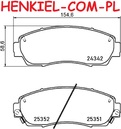 Klocki hamulcowe MIKODA 71933 - ACURA RDX 06r- HONDA CR-V III (RE_) CR-V IV (RM_) CR-V V (RW_, RT_) ODYSSEY (RL1, RA6, RA_) ODYSSEY MPV (RL3, RL4) ODYSSEY (RL5) ZR-V - OŚ PRZEDNIA