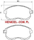 KLOCKI HAMULCOWE BREMBO P56065 NISSAN TIIDA C11X SC11X PRZÓD 