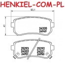 Tarcze hamulcowe pełne MIKODA 1155 + KLOCKI MIKODA 71107 - HYUNDAI ix20 (JC) - OŚ TYLNA 