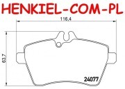 Klocki hamulcowe ATE 13.0460-2711.2 - MERCEDES KLASA A (W169) KLASA B (W245) - OŚ PRZEDNIA