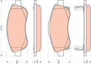 KLOCKI HAMULCOWE LUCAS TRW GDB3445 HONDA CR-V III CRV III --PRZÓD