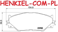 Klocki hamulcowe MIKODA 72270 - LEXUS IS C (GSE2_) IS II (_E2_) IS III (_E3_) - OŚ PRZEDNIA