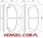 KLOCKI HAMULCOWE FERODO FDB1505 - ACURA NSX  i taga HONDA ACCORD VII CIVIC VI CR-V I HR-V INTEGRA NSX PRELUDE V - PRZÓD