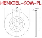 Tarcza hamulcowa wentylowana MIKODA 0386 - FIAT 500L (351_, 352_) - OŚ PRZEDNIA