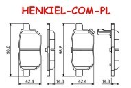 KLOCKI HAMULCOWE BOSCH  0986494255 - SUBARU TREZIA TOYOTA AURIS COROLLA IQ URBAN CRUISER VERSO S YARIS - OŚ TYLNA