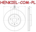 Tarcze hamulcowe wentylowane MIKODA 1647 + KLOCKI MIKODA 71647 - CHEVROLET CAMARO 09r- CAMARO Kabriolet 11r- MALIBU (V300) OPEL INSIGNIA A SAAB 9-5 (YS3G) - OŚ PRZEDNIA