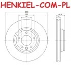 Tarcze hamulcowe wentylowane MIKODA 0294 + KLOCKI FERODO FDB4064 - PORSCHE CAYENNE (92A) - OŚ PRZEDNIA