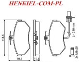 KLOCKI HAMULCOWE BOSCH 0986494042 - AUDI A4 A6 VW PASSAT - OŚ PRZEDNIA