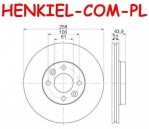 Tarcze hamulcowe wentylowane MIKODA 1762 GT malowane, nacinane, wiercone, kolor: czarny + KLOCKI QUARO QP6120C ceramiczne - RENAULT CLIO IV (BH_) CLIO IV Grandtour (KH_) - OŚ PRZEDNIA