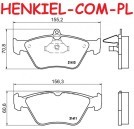 Tarcze hamulcowe wentylowane MIKODA 1616 + KLOCKI KRAFT 6001610 - OPEL OMEGA B - OŚ PRZEDNIA